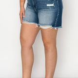 PLUS SIZE - HIGH  RISE STRETCH SHORT: 16