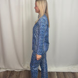 Blues Leopard 25" Inseam Capri