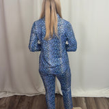 Blues Leopard 25" Inseam Capri