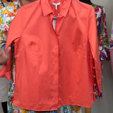 Peachy Pearl Matte Sateen 3/4 Sleeve Top