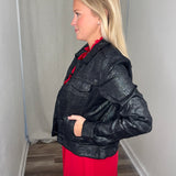 Metallic Black Travel Jacket