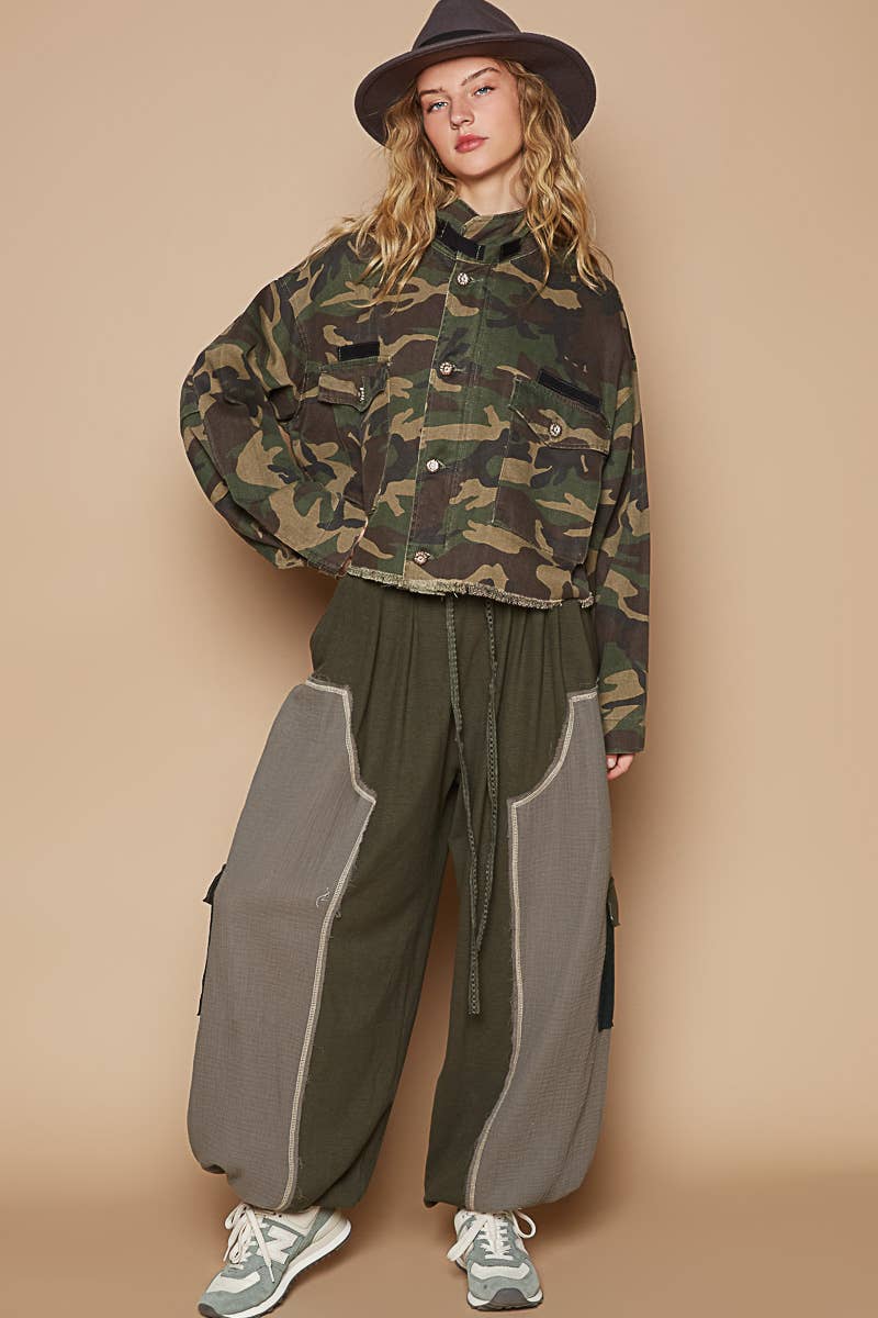 semi-cropped camo jacket