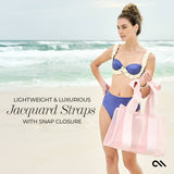 Bow Beach Tote With Phone Pouch