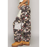 Floral print cargo pants