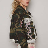 flower patch camo jacket