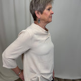 Cream Solid Airflow Top
