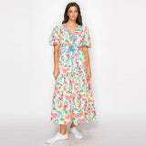 Flower Print Midi Dress