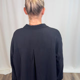 Black Airflow Collar Tunic