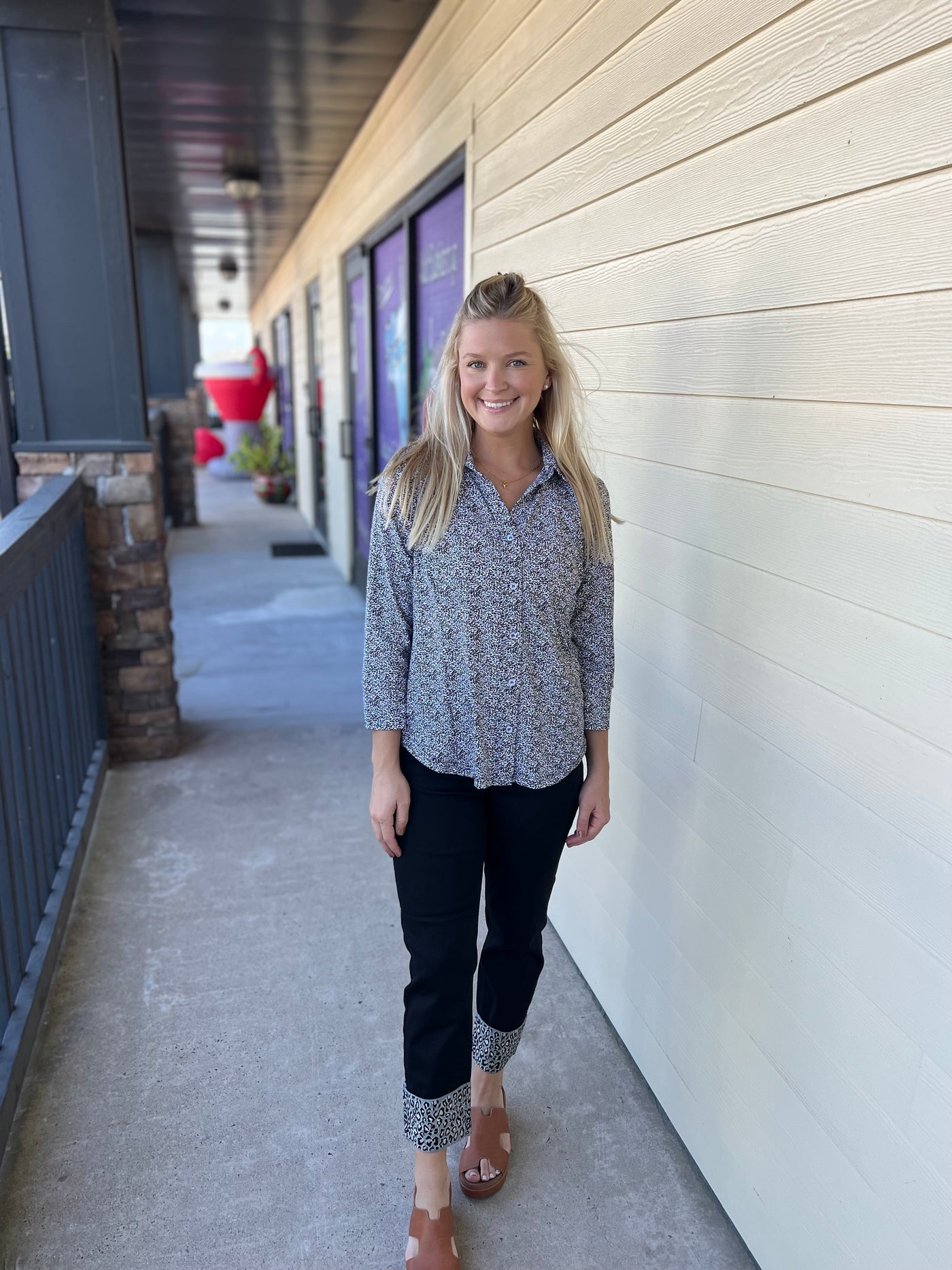 Mini Leopard Button Up Shirt
