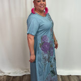 Twilight Bloom Tee Dress