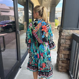 Silk Button Down Green Dress