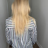 Rainbow Stripe Button Up Blouse