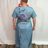 Twilight Bloom Tee Dress