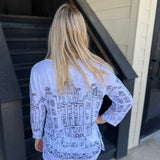 Dog Crinkle Top with Button