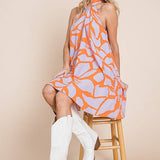 halter neck short sundress