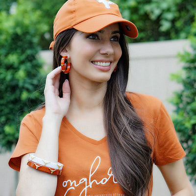 Texas Longhorns Resin Logo Bangle : Burnt Orange