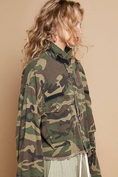 semi-cropped camo jacket