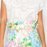 Garden Print Shopper Bag Shorts