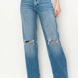 HIGH RISE STRAIGHT LEG JEANS: 5 (26)
