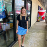 Black Short Sleeve Top