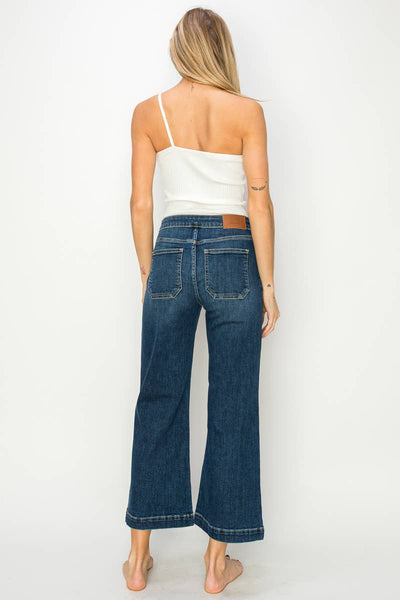 HIGH RISE CROP PALAZZO JEANS: 3 (25)