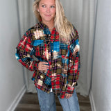 Zig Zag Pattern Flannel