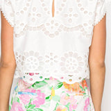 Garden Print Shopper Bag Shorts