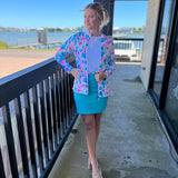 Pink Floral Zip Jacket
