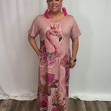 Flamingo Tee Dress