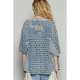 Short Sleeve Denim Twill Jacket