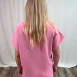 Rosewood Breeze Mockneck Top