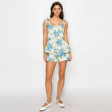 Blue Flower Romper