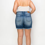 PLUS SIZE - HIGH  RISE STRETCH SHORT: 16