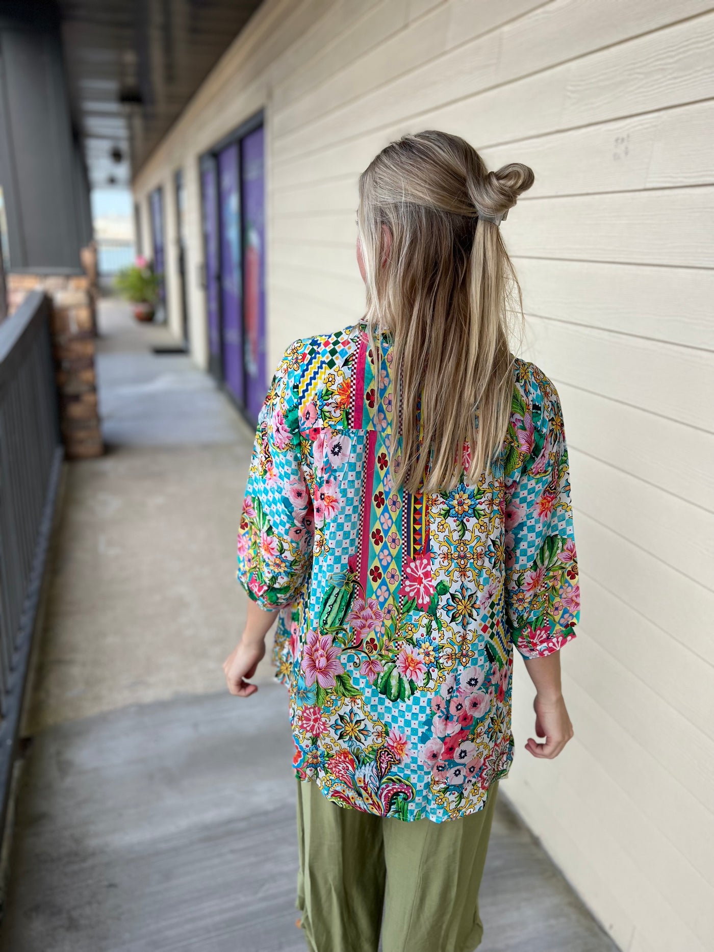 Green Silk Top