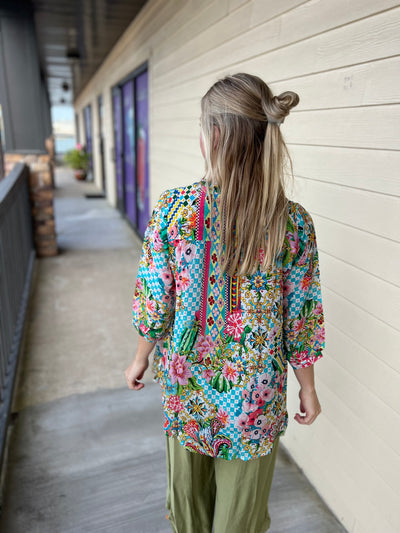 Green Silk Top