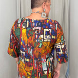Multi Printed One Pocket Top