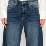 High Rise Relaxed Dark Wash Barrel Jeans