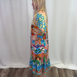 City Silk Collar Dress