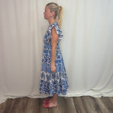 Kavita Blue Midi Dress