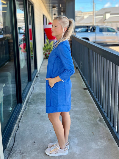 Deep Sea Half Zip Dress