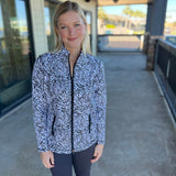 Zebra Pineapple Zip Jacket