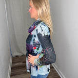 Slub Knit Cowl Neck Multi Top