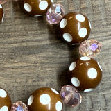 Brown Polka Dot Bracelet