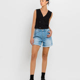 SUPER HIGH RISE PLEATS SHORTS