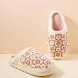 Flower Color Block Slippers
