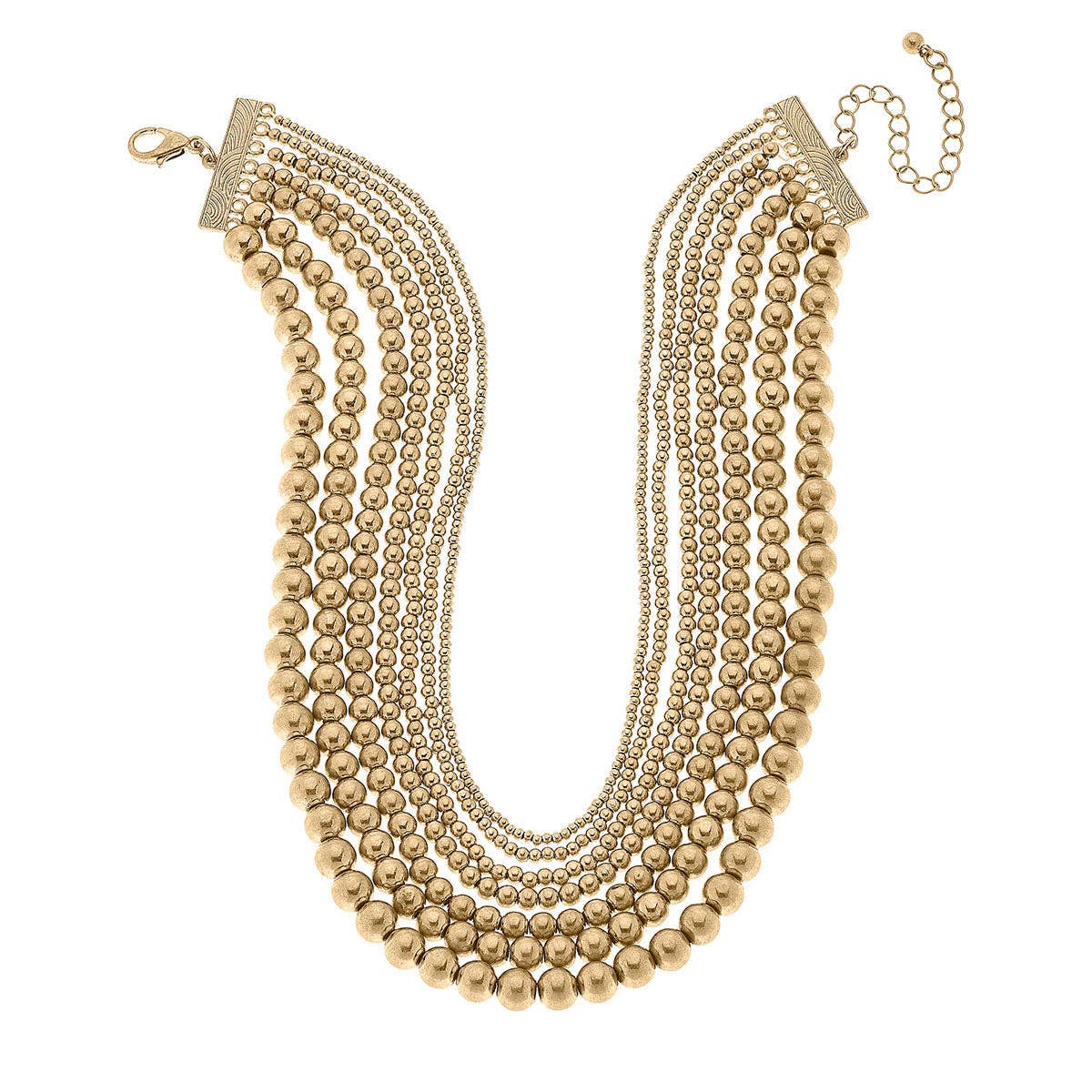 Ball Bead Layered Necklace