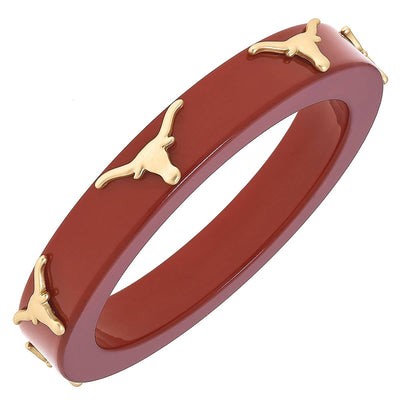 Texas Longhorns Resin Logo Bangle : Burnt Orange
