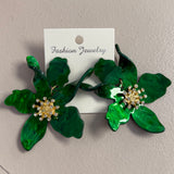 Flower Statement Earrings