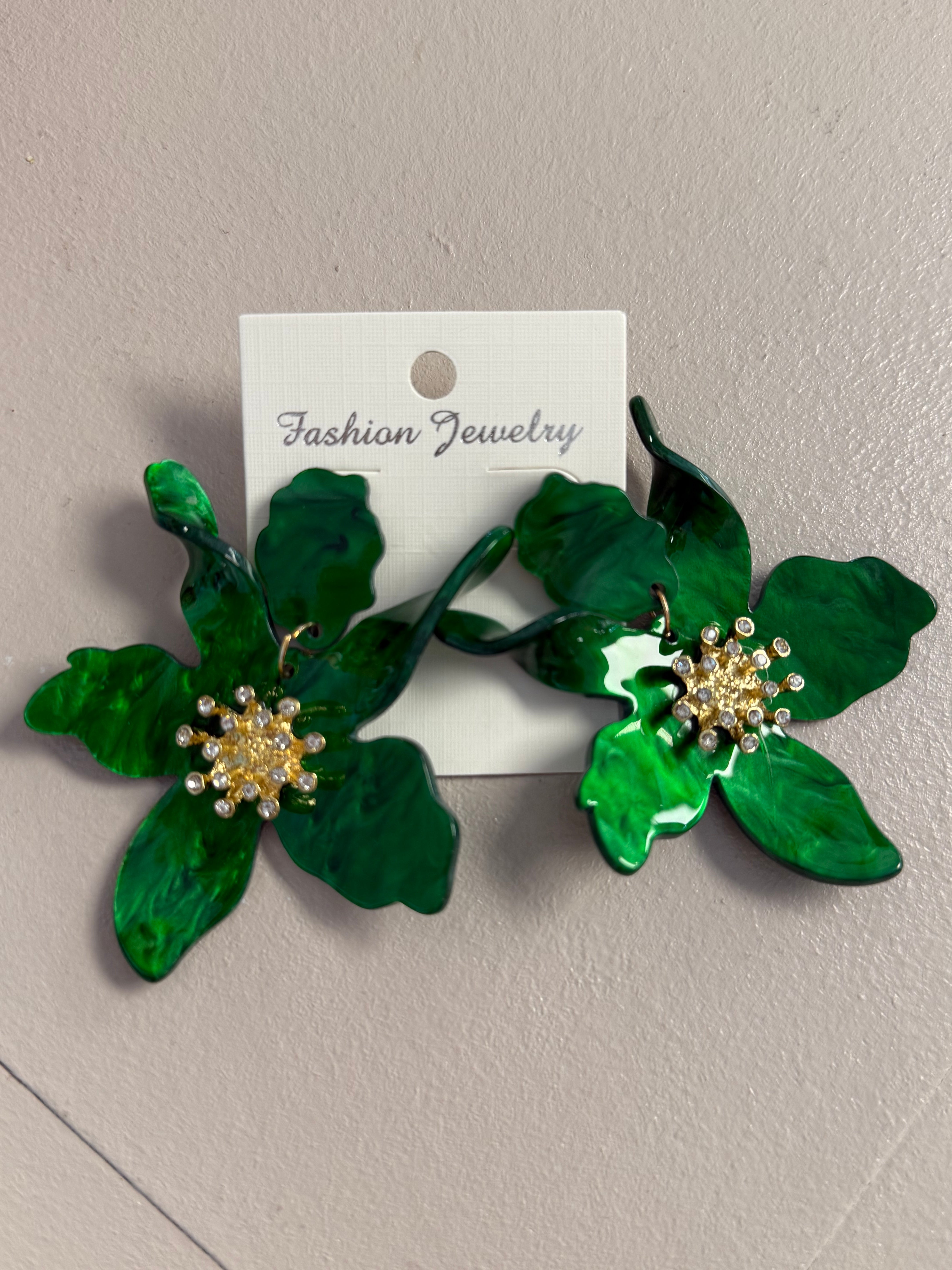 Flower Statement Earrings