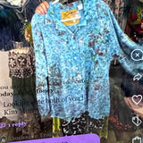 Blue Dye Long sleeve Blouse